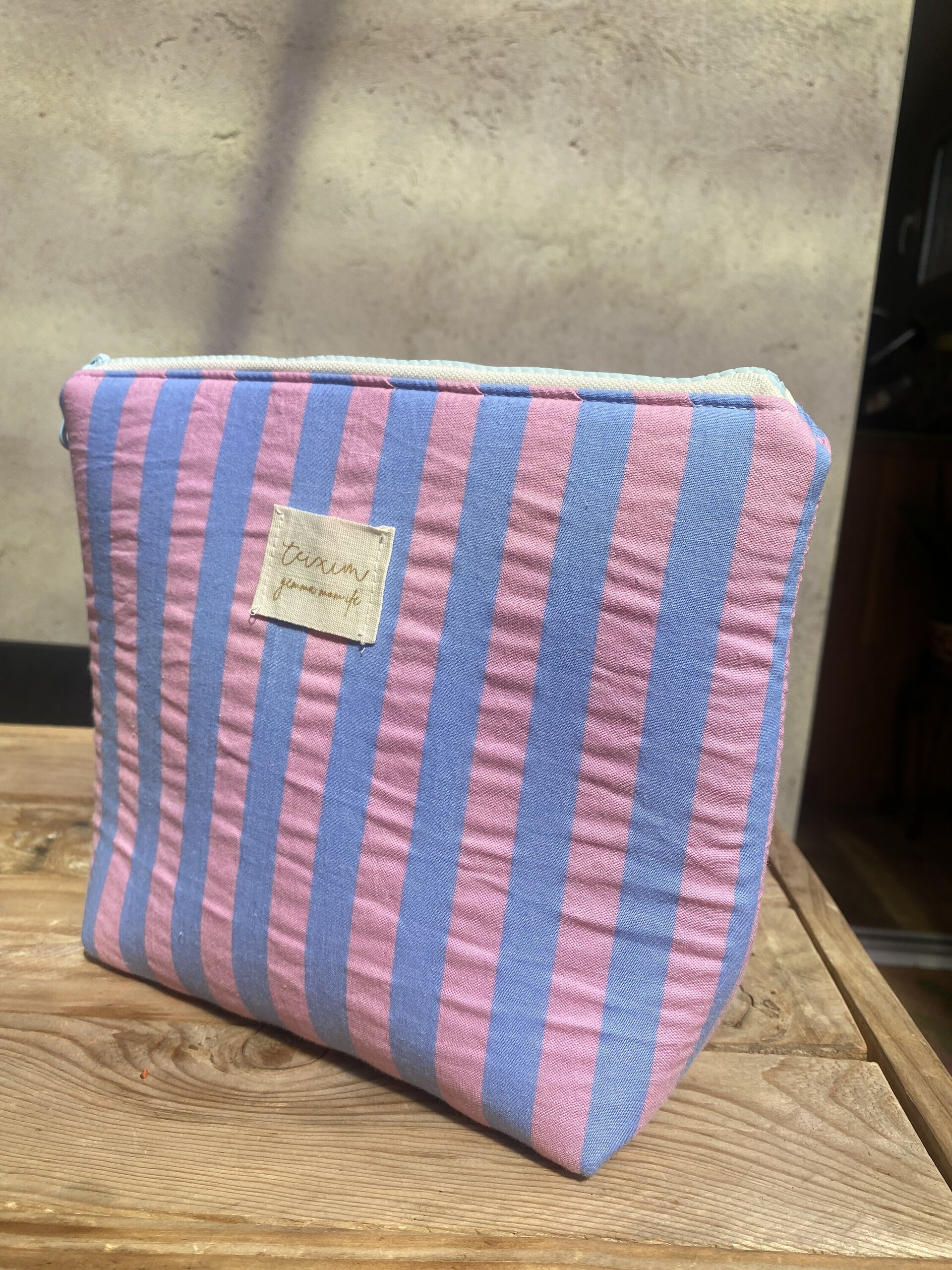 Necesser midi ratlles rosa - 2